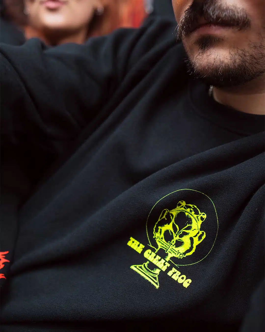 "The Business" Vintage Sweater Black/Yellow - Image 3
