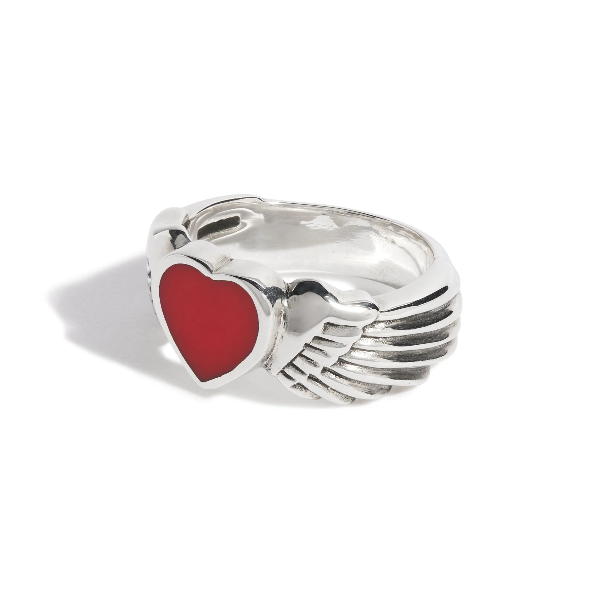 Winged Heart with Enamel Ring - Image 2