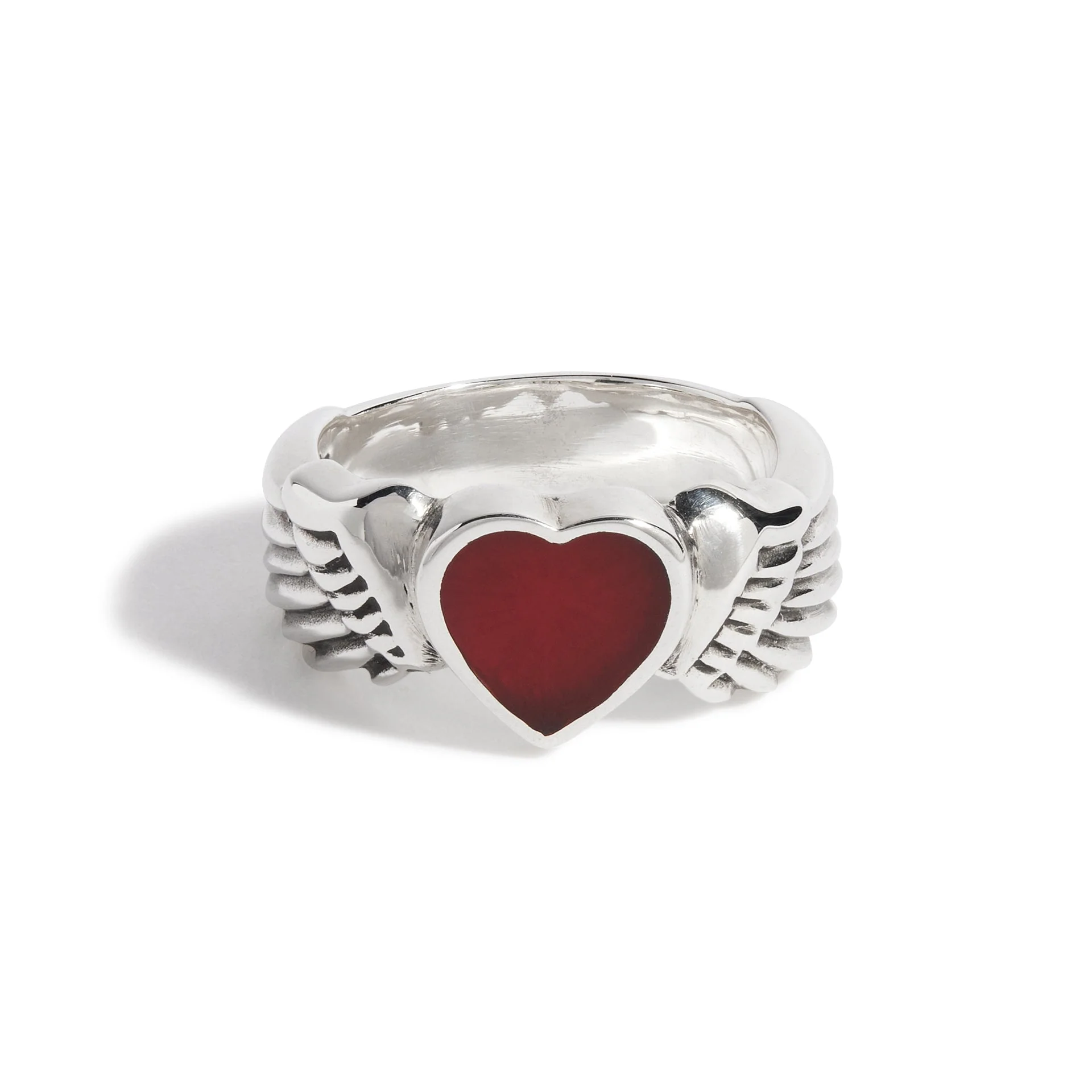 Winged Heart with Enamel Ring - Image 5